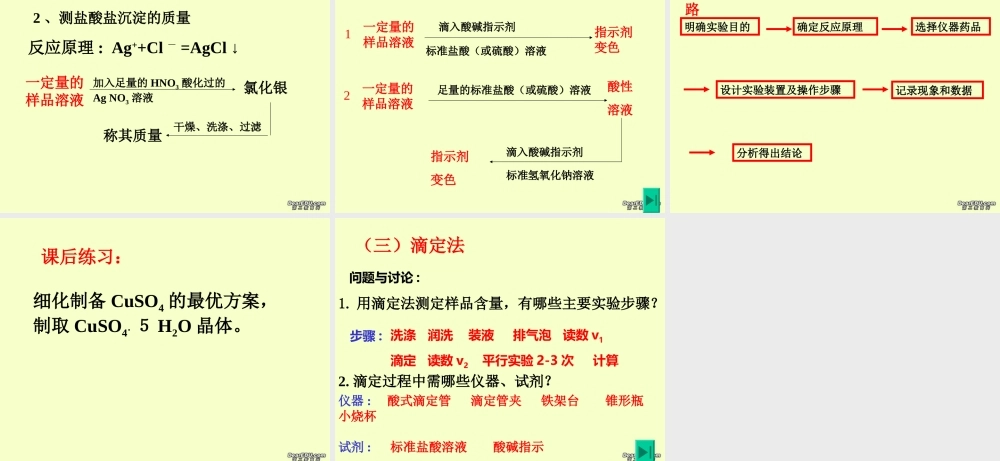 2007年浙江省杭州市高三化学化学实验方案设计与评价
