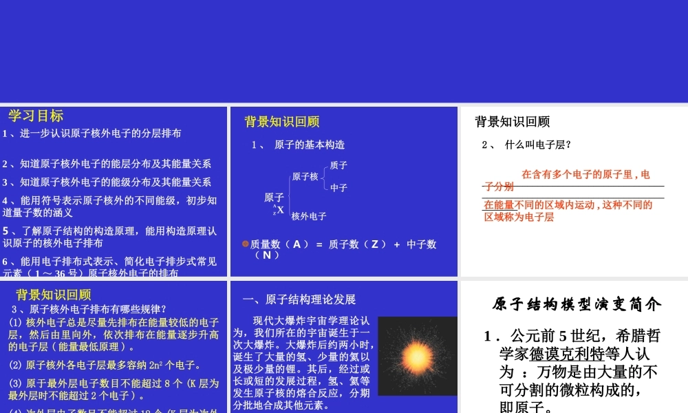 2007年深圳化学科物质结构与性质（1）资料 上学期 人教版化学选修3