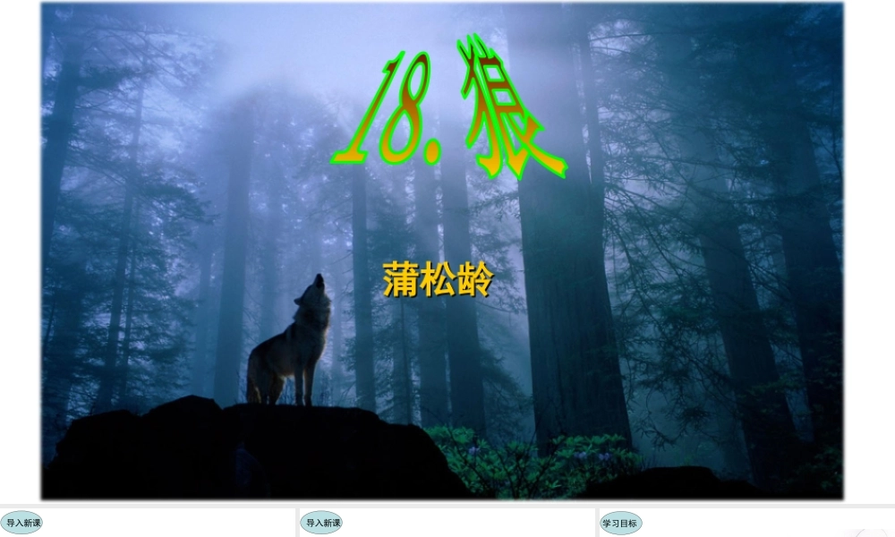 18.狼 课件