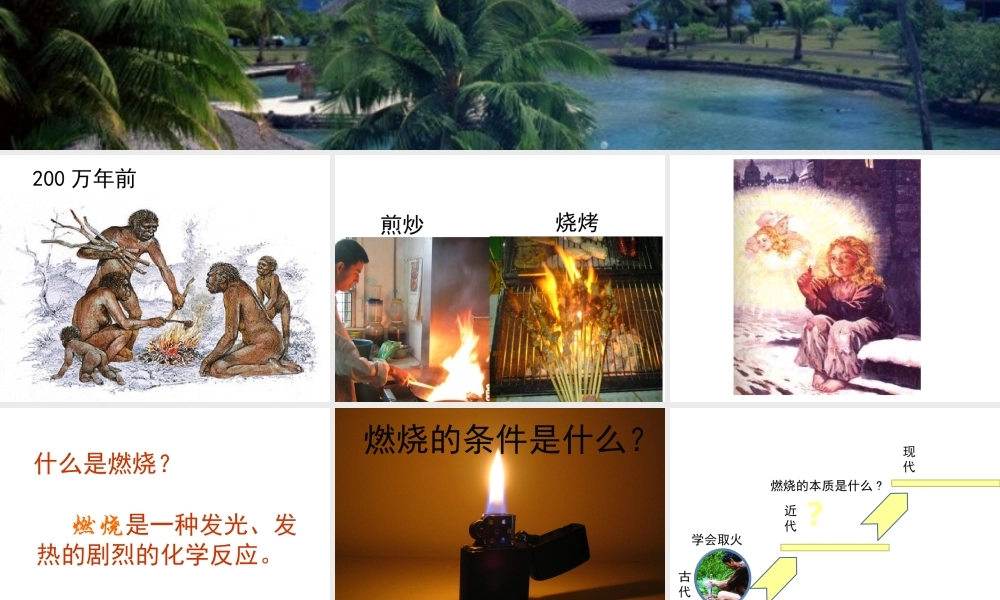 2013年秋九年级化学上册 第七单元 燃料及其利用 课题1 燃烧和灭火精品课件 （新版）新人教版