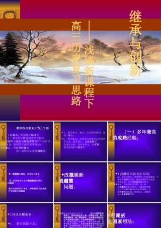 2008年南通市高三历史教师培训材料-浅谈新课程下高三历史复习思路