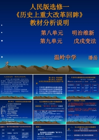 2008年台州市高中历史培训资料