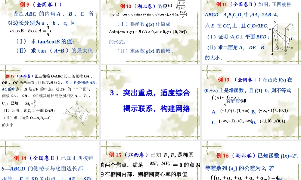 2008年数学高考试题初析与2009年数学高考备考策略