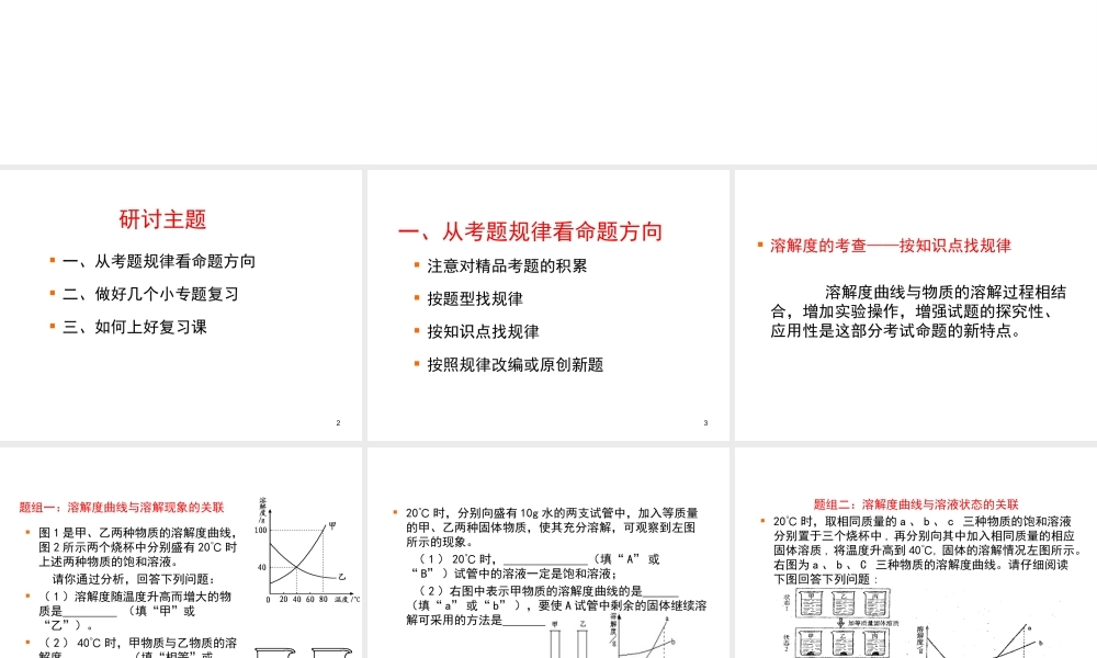 2012年中考化学九年级下册 考向及备考策略指导教学课件 人教新课标版