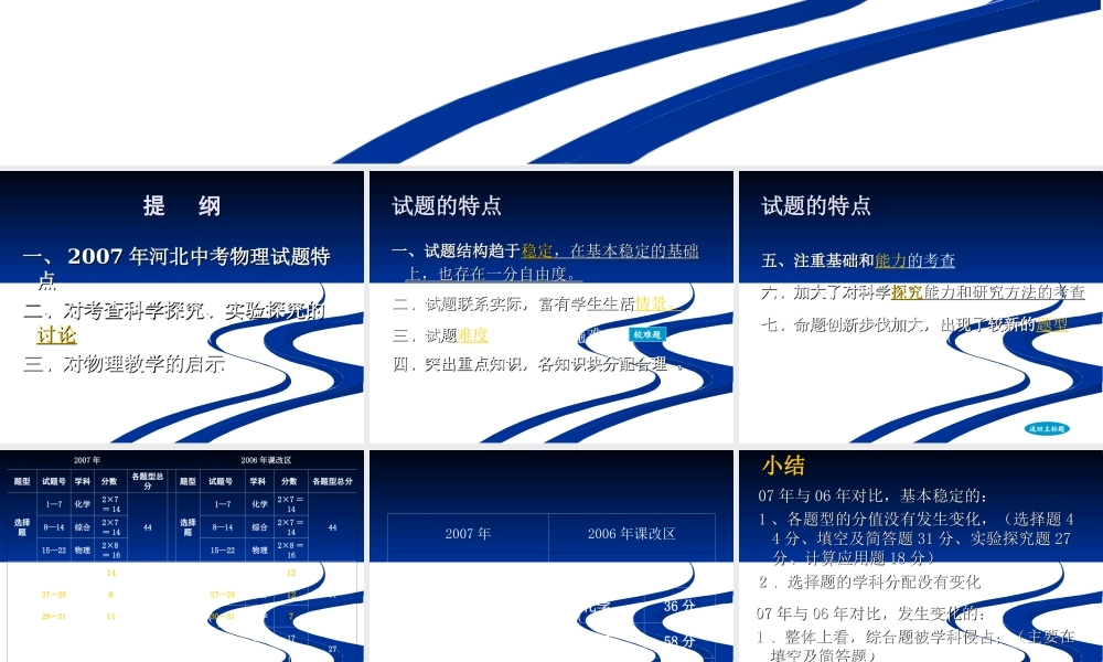 2008年物理备考研讨 课件