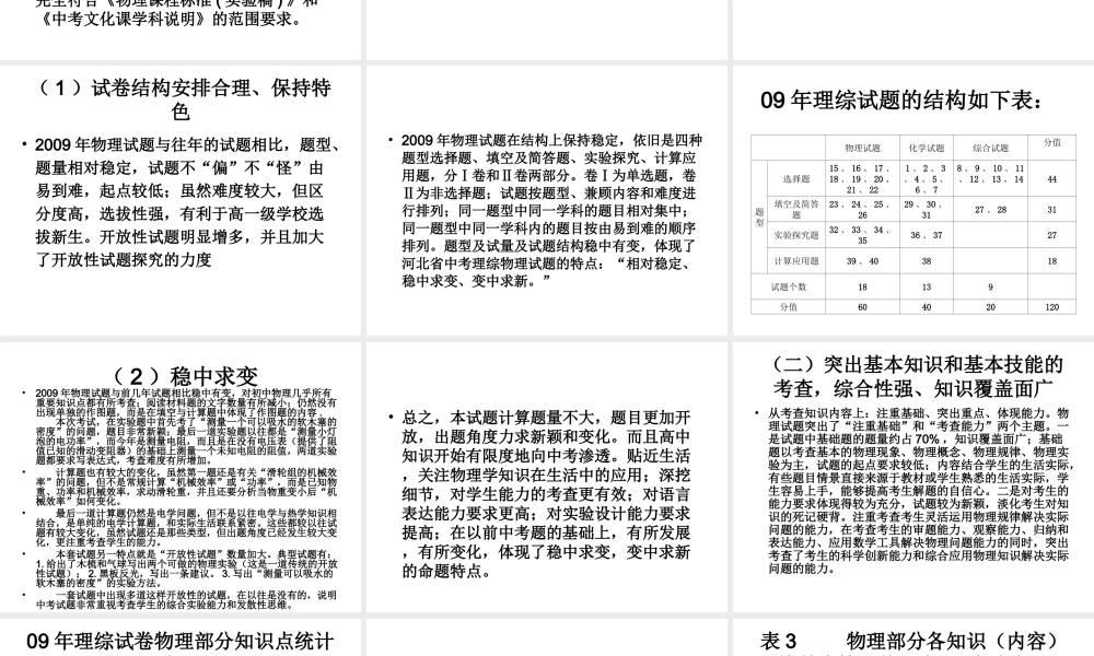 2010年中考物理研讨会