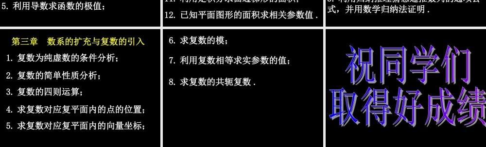 20090403高二数学（选修2-2考试说明）