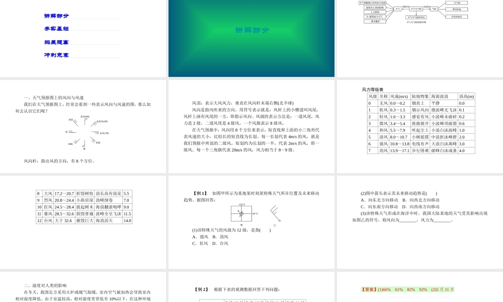 -八年级科学上册 第二章 天气与气候 第九讲 天气与气候精讲课件 （新版）浙教版-（新版）浙教版初中八年级上册自然科学课件