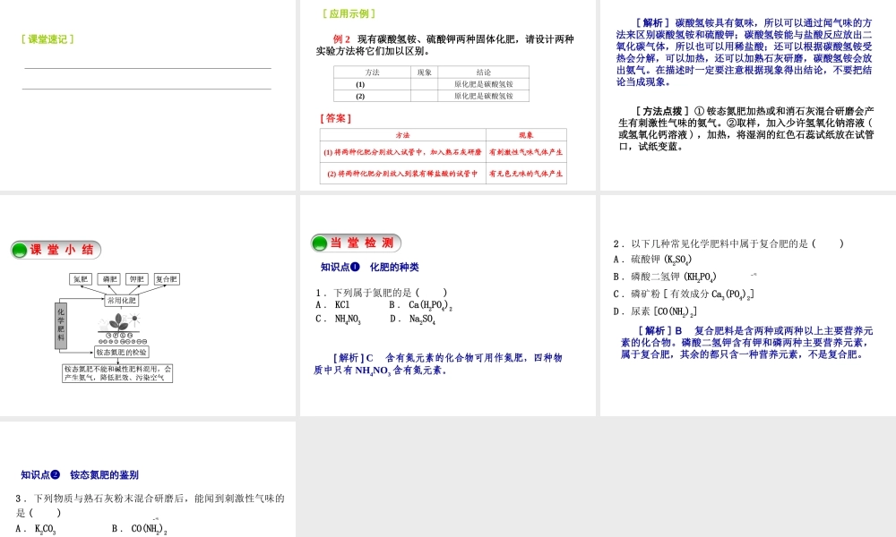 2014-2015九年级化学下册 7.3（第2课时）化学肥料课件 （新版）沪教版
