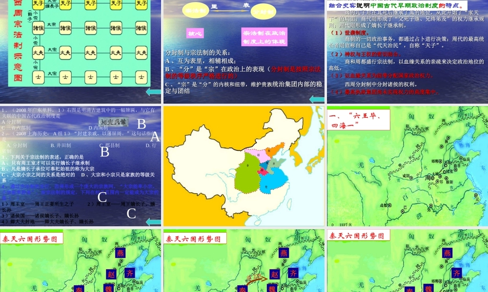 2010届历史高考专题复习精品系列01：《古代中国的政治制度》