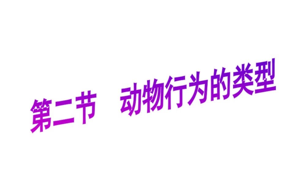 -八年级生物上册 4.2.2 动物行为的类型课件（1）（新版）冀教版-（新版）冀教级上册生物课件