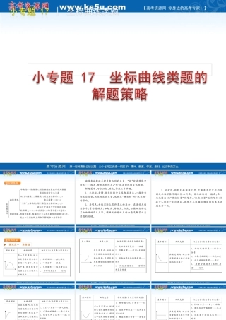 2010届高三生物重要题型解题指导专题：坐标曲线类题型