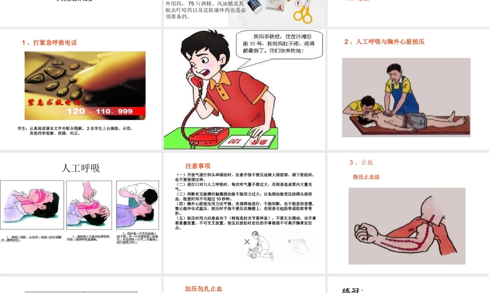 -八年级生物下册 第八单元 第二章 用药与急救复习课件 新人教版-新人教版初中八年级下册生物课件