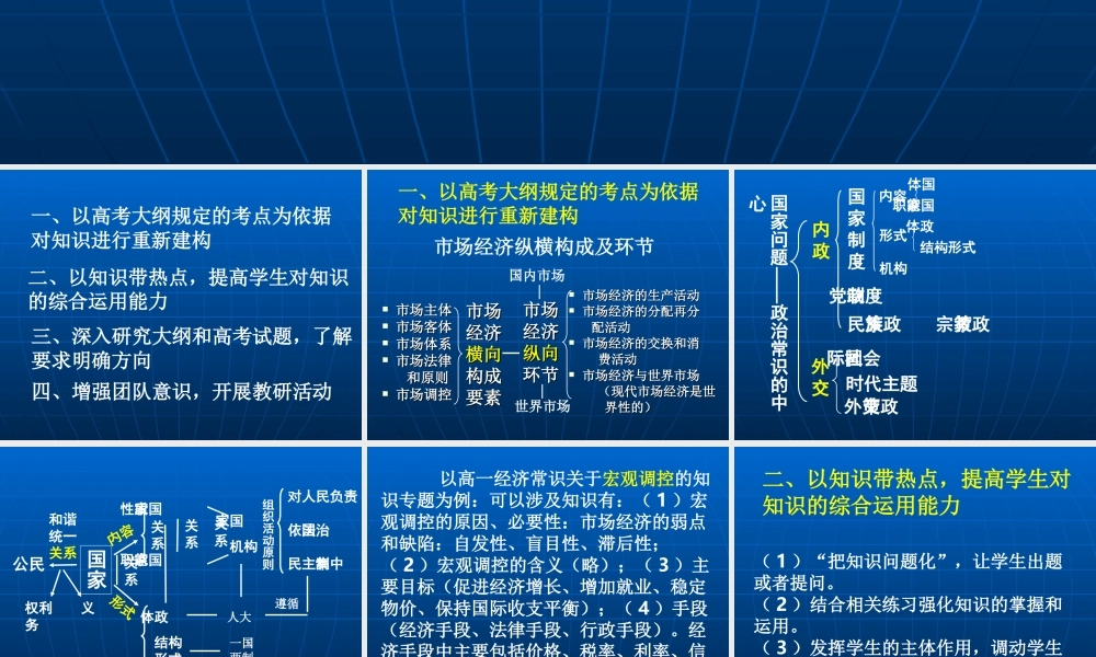 2010年河北省石家庄高三政治知识专题复习教学建议 知识专题复习的白瑜新人教版