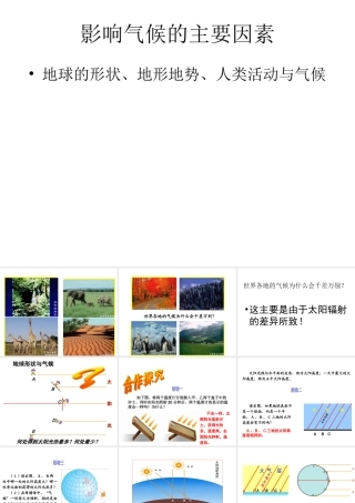 2014-2015学年七年级地理上册 第四章 第三节 影响气候的主要因素课件3 湘教版