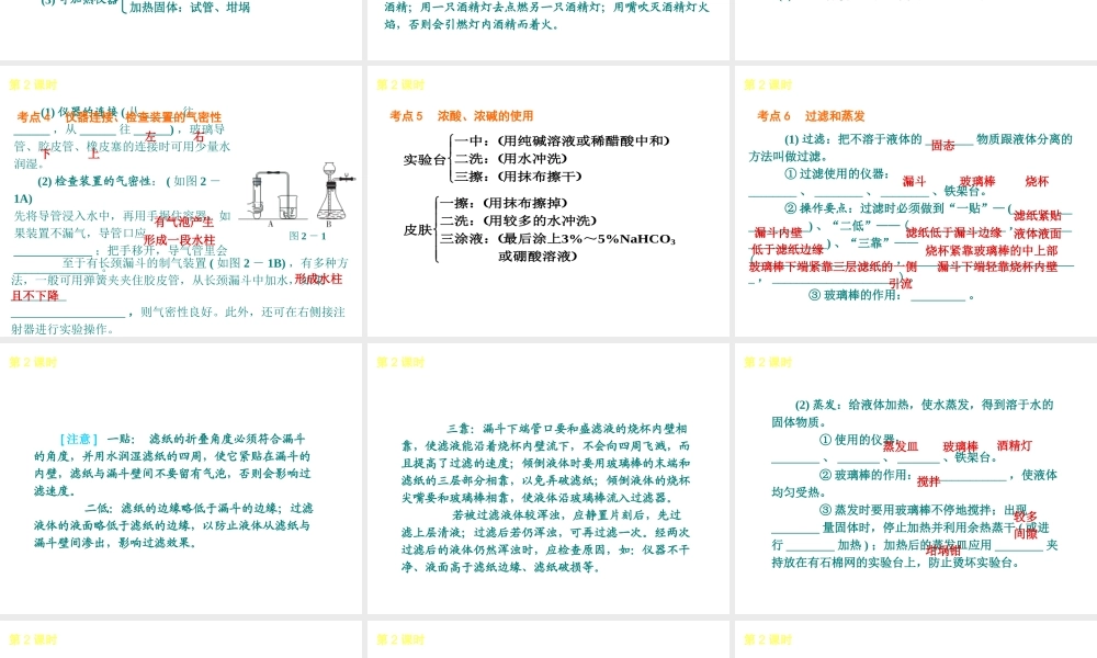 2013届中考化学考前热点聚焦《第2课时 学习和研究化学的方法》（单课考点聚焦+热考精讲+知识点归类）课件 沪教版