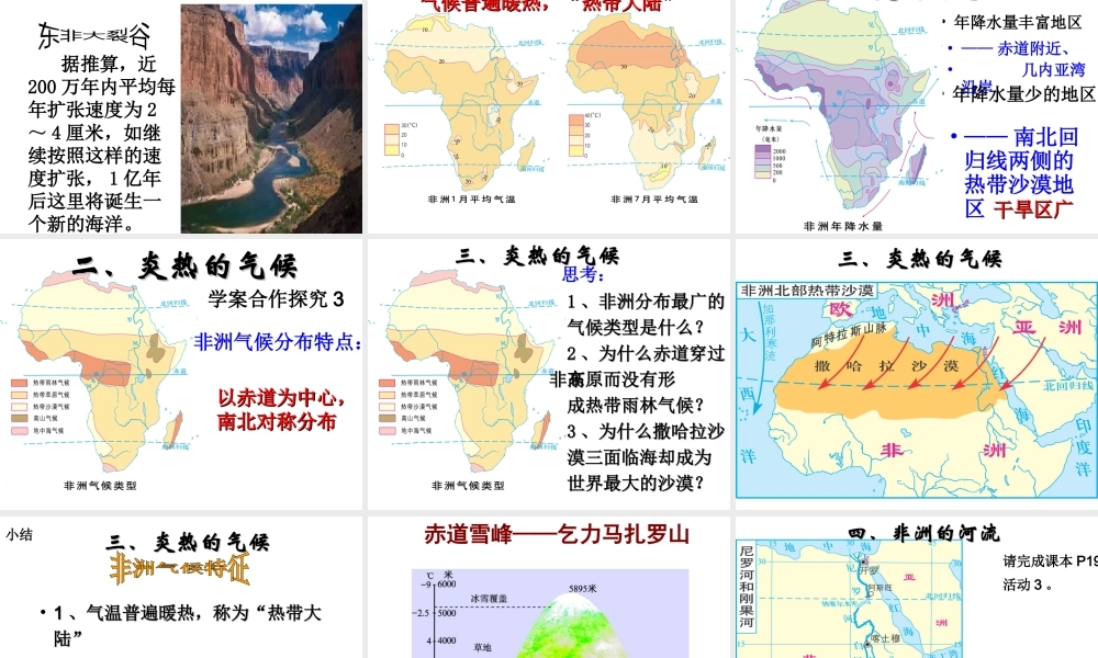 2014-2015学年七年级地理下册 第六章 第二节 非洲课件1 湘教版