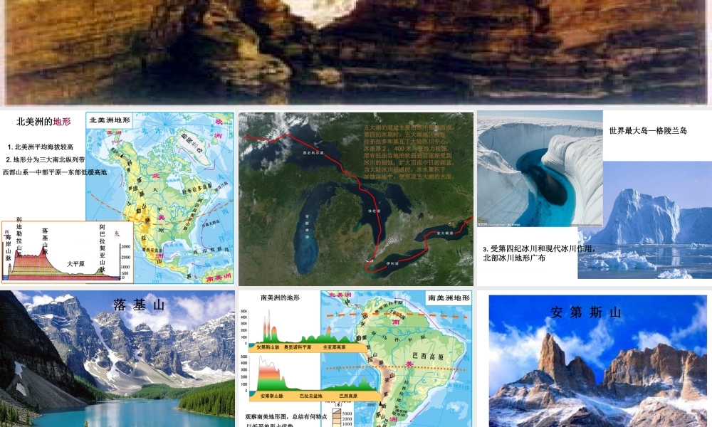 2014-2015学年七年级地理下册 第六章 第三节 美洲课件1 湘教版