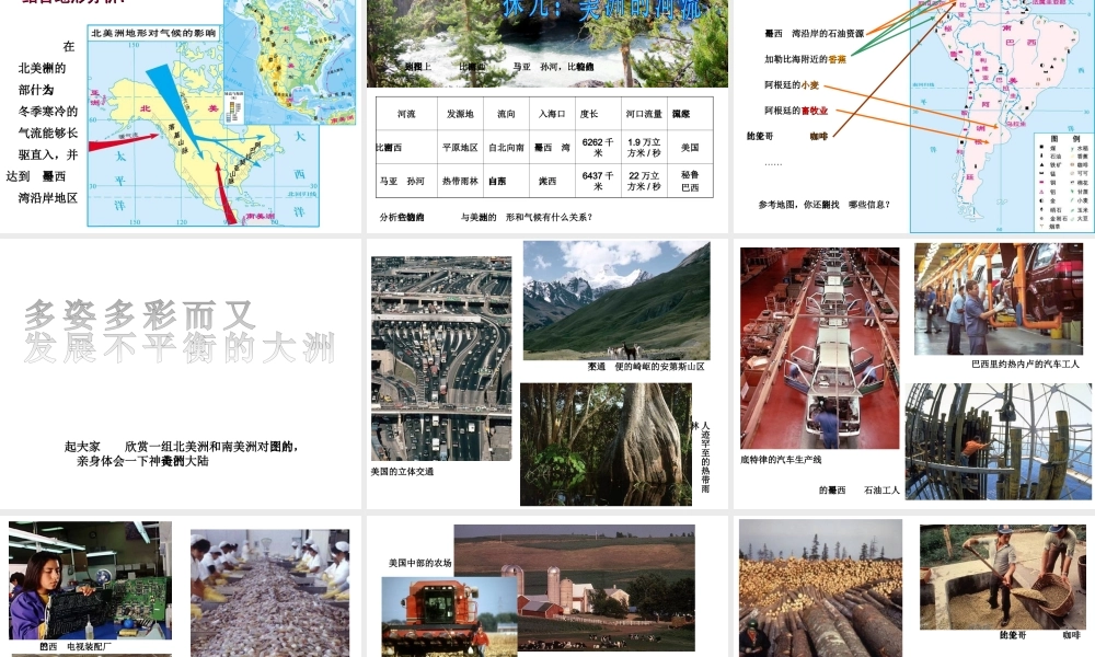 2014-2015学年七年级地理下册 第六章 第三节 美洲课件2 湘教版