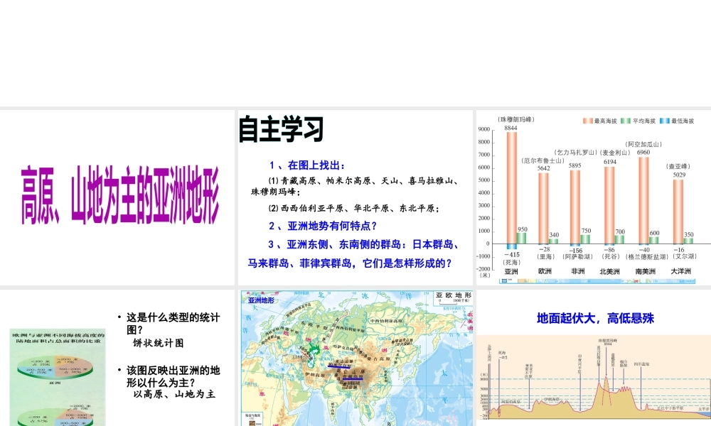 2014-2015学年七年级地理下册 第六章 第一节 亚洲及欧洲（第3课时）课件 湘教版