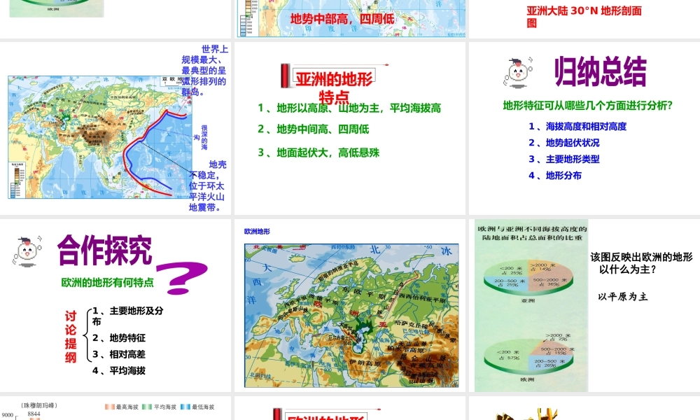 2014-2015学年七年级地理下册 第六章 第一节 亚洲及欧洲（第3课时）课件 湘教版
