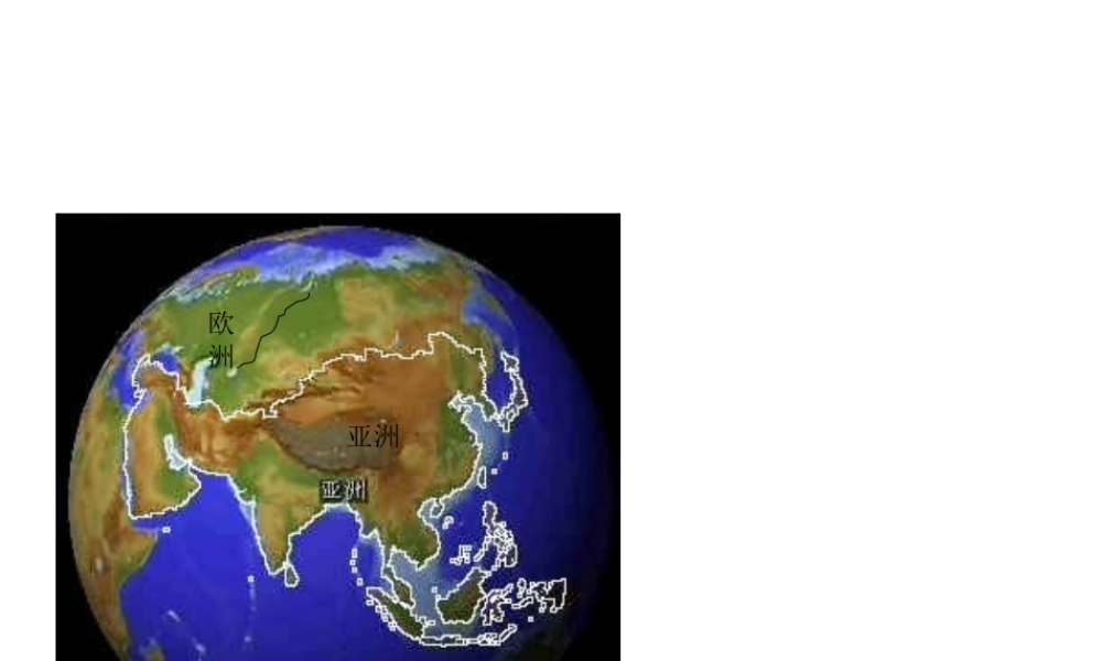 2014-2015学年七年级地理下册 第六章 第一节《亚洲及欧洲》亚洲主要地形课件 湘教版