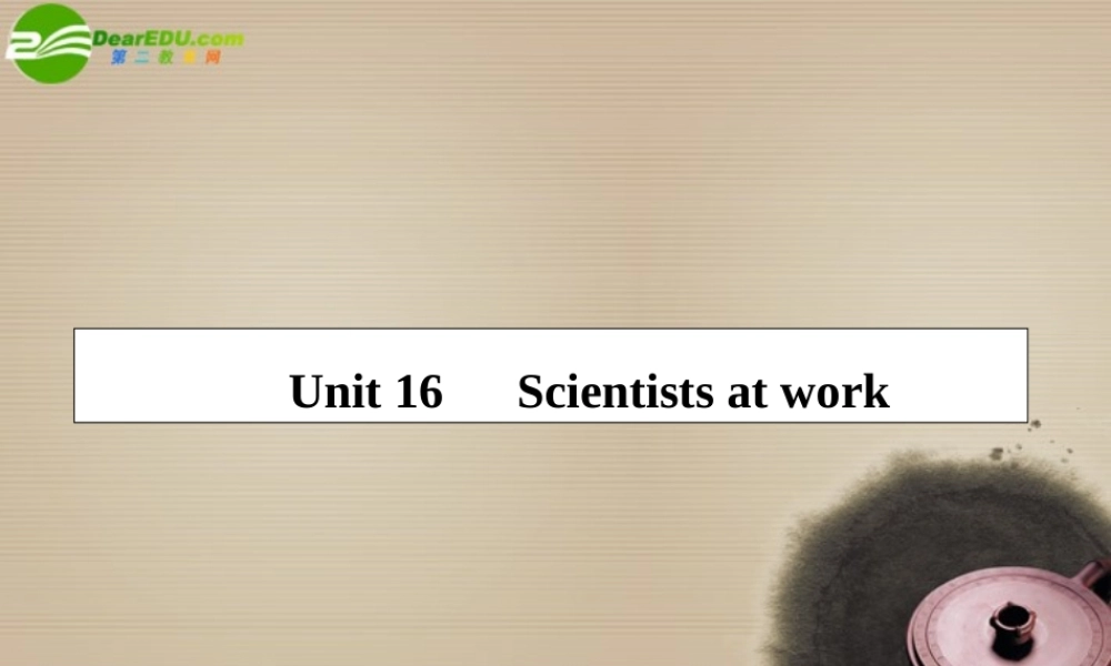 2011届高考英语第一轮总复习经典实用学案 高一册Unit16【精品】