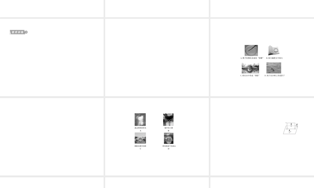 2012版中考科学 专题13 光的传播和反射精品课件 浙教版