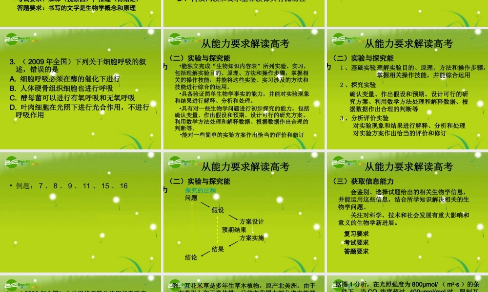 2011年二轮综合复习建议