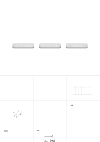2012版中考科学 专题19欧姆定律精品课件 浙教版