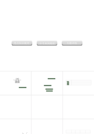 2012版中考科学 专题31 水和溶液精品课件 浙教版