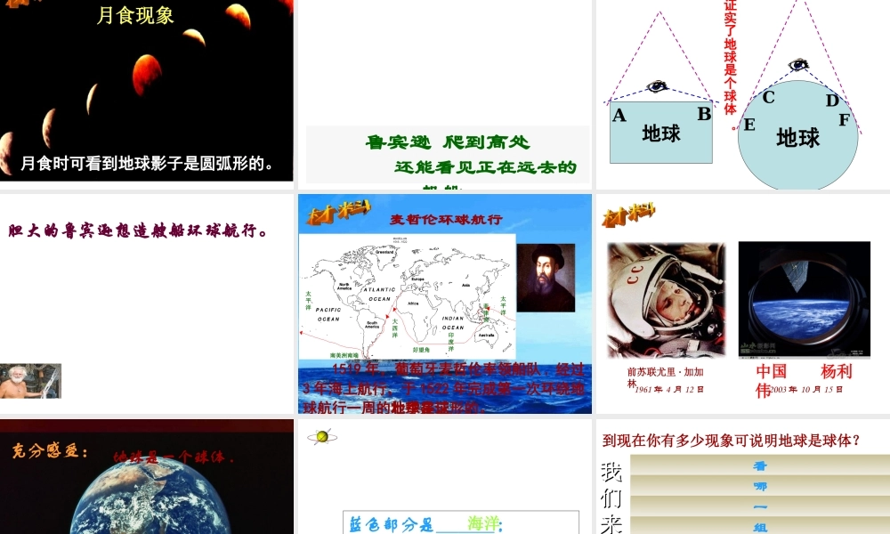 2013年七年级科学上册 3.1 地球的形状和内部结构课件1 浙教版