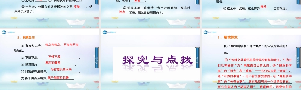2014-2015学年高中语文 第14课一名物理学家的教育历程课件 新人教版必修3