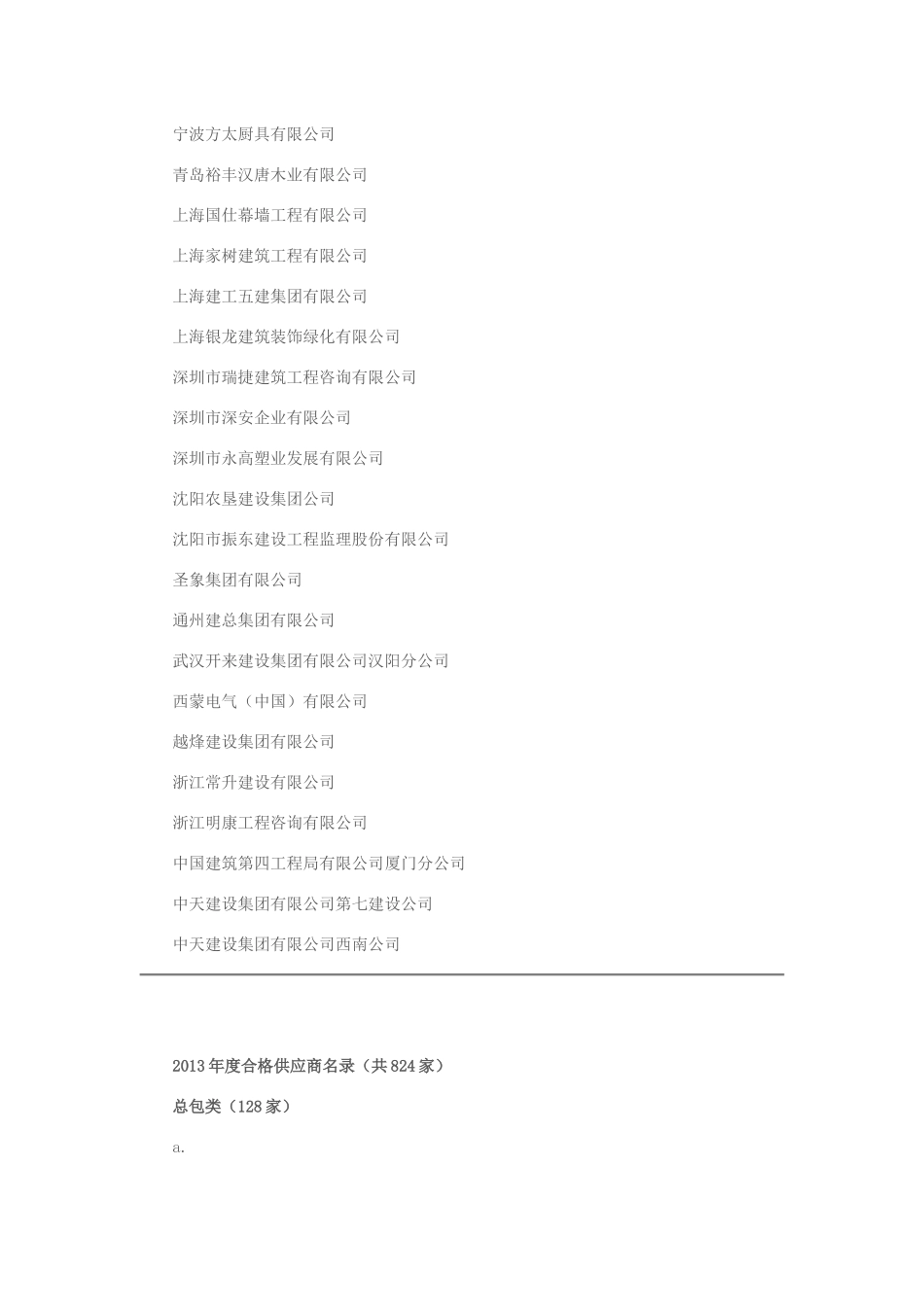 万科发布合格供应商名录_第2页