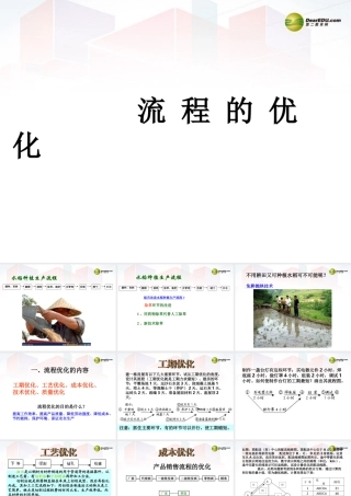 2014年高中通用技术 2.4流程是怎样优化的课件 地质版