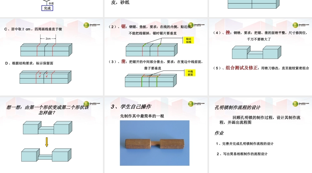 2014年高中通用技术 2.5我们也来做流程设计课件 地质版