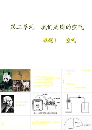 2012秋季九年级化学上册 课题1 空气1课件 人教新课标版