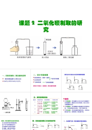 2012秋季九年级化学上册 课题2 二氧化碳制取的研究3课件 人教新课标版