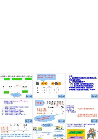 2012秋季九年级化学上册 课题2 如何正确书写化学方程式1课件 人教新课标版