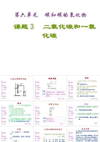 2012秋季九年级化学上册 课题3 二氧化碳和一氧化碳（第1课时）2课件 人教新课标版