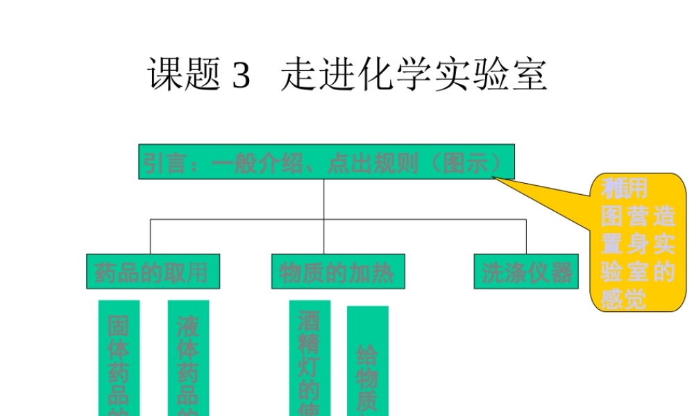 2012秋季九年级化学上册 课题3 走进化学实验室4课件 人教新课标版