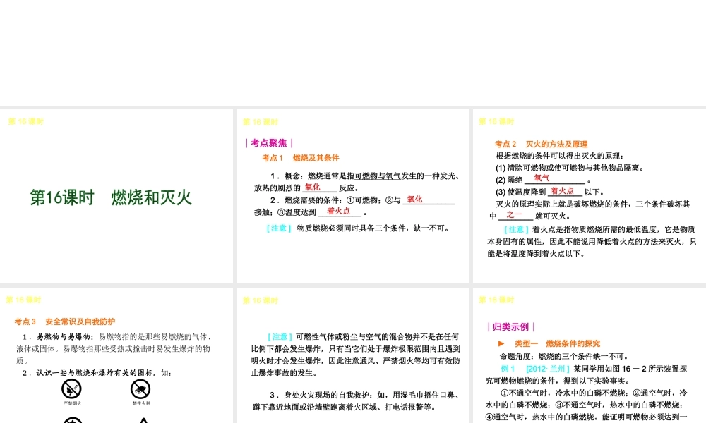 2013年中考化学复习方案 主题4 化学与社会发展课件 新人教版