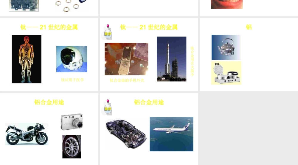 2012秋开学九年级化学《几种常见的金属》精品课件1 北京课改版