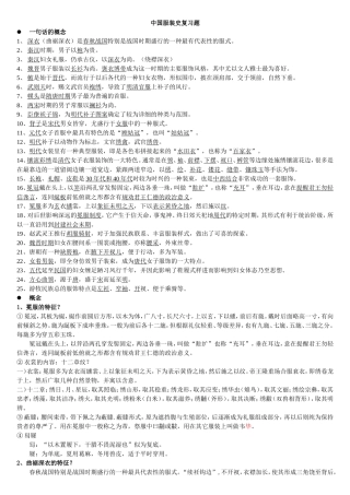 中国服装史复习题