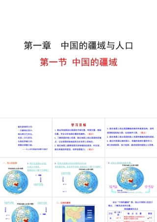 2014年八年级地理上册 1.1 中国的疆域课件 （新版）湘教版