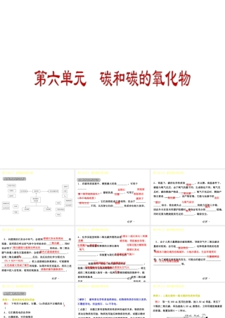 2014年秋九年级化学上册 第六单元 碳和碳的氧化物课件 （新版）新人教版