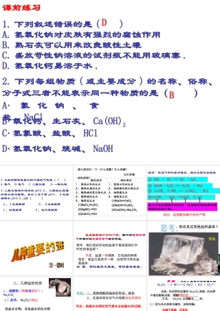 2012秋开学九年级化学《几种常见的盐》精品课件 北京课改版