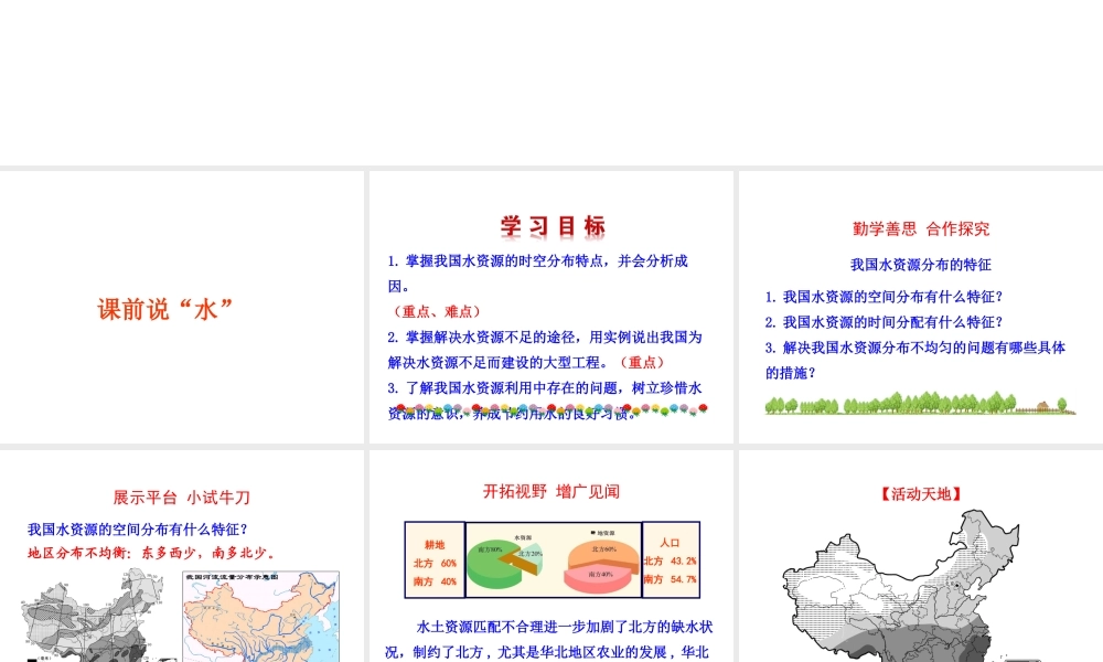 2014年八年级地理上册 3.3 中国的水资源课件 （新版）湘教版
