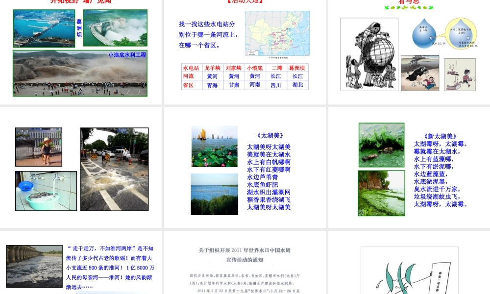 2014年八年级地理上册 3.3 中国的水资源课件 （新版）湘教版