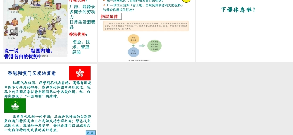 2014年八年级地理下册 第七章 第三节 “东方明珠”——香港和澳门课件 （新版）新人教版